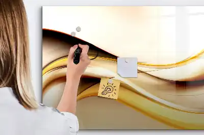 Magnetic marker board wave abstraction design