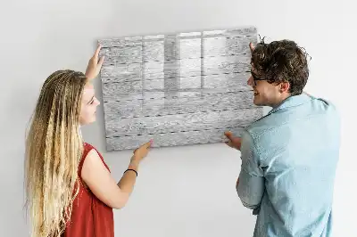 Magnetic marker board with wooden panels