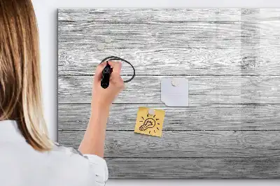 Magnetic marker board with wooden panels