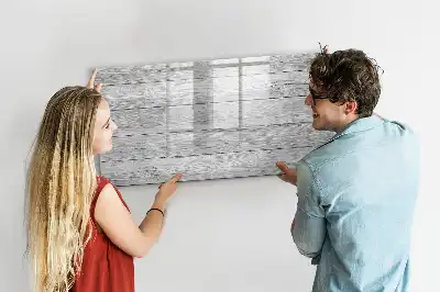 Magnetic marker board with wooden panels