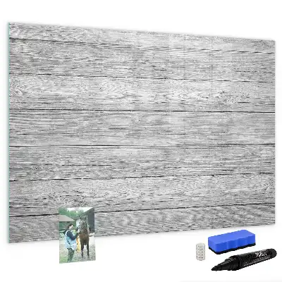 Magnetic marker board with wooden panels