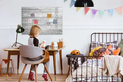 Magnetic marker board with wooden panels
