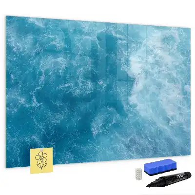 Magnetic marker board sea water finish