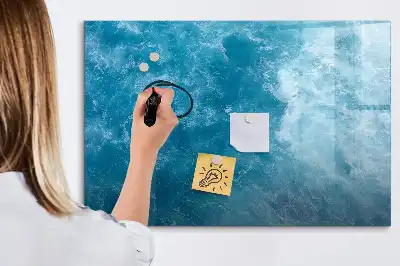 Magnetic marker board sea water finish