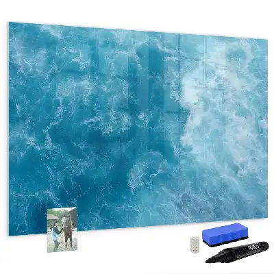 Magnetic marker board sea water finish