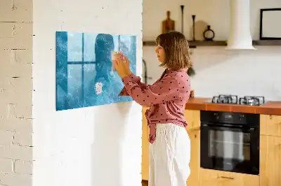 Magnetic marker board sea water finish