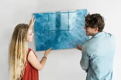 Magnetic marker board sea water finish