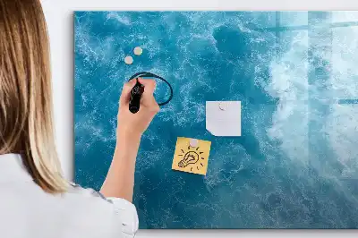 Magnetic marker board sea water finish