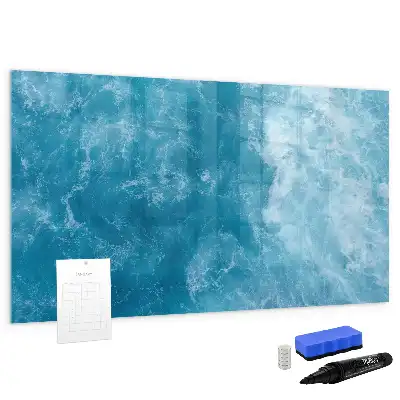 Magnetic marker board sea water finish