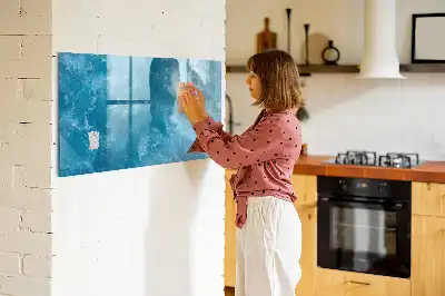 Magnetic marker board sea water finish