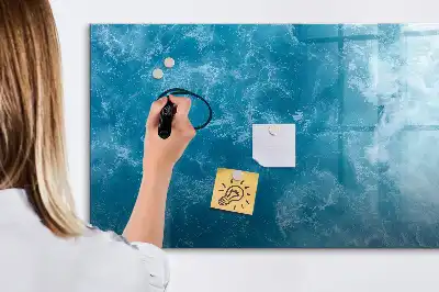 Magnetic marker board sea water finish