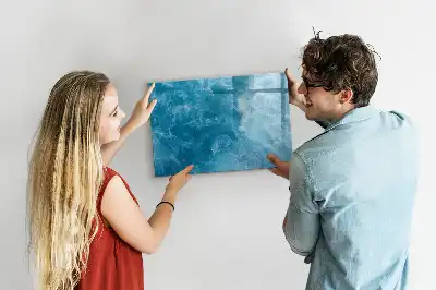 Magnetic marker board sea water finish