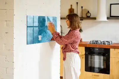 Magnetic marker board sea water finish