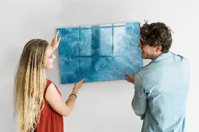 Magnetic marker board sea water finish