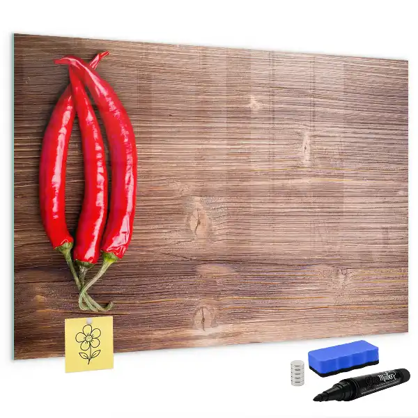 Magnetic marker board peppers design