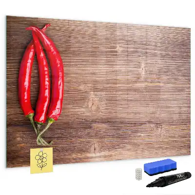 Magnetic marker board peppers design