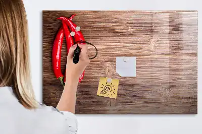 Magnetic marker board peppers design
