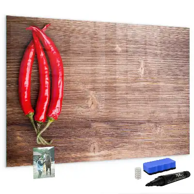 Magnetic marker board peppers design