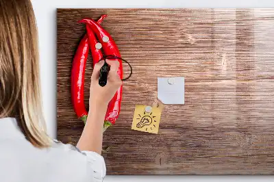 Magnetic marker board peppers design