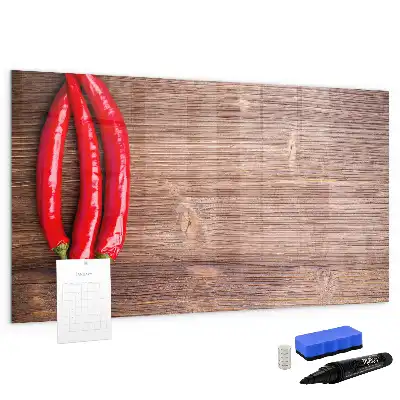 Magnetic marker board peppers design