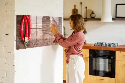 Magnetic marker board peppers design