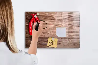 Magnetic marker board peppers design