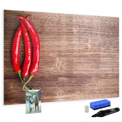 Magnetic marker board peppers design