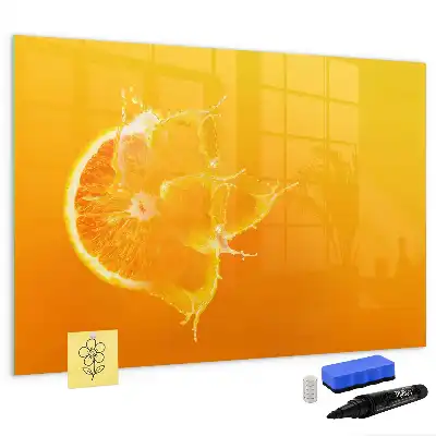 Magnetic marker board orange