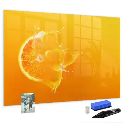 Magnetic marker board orange