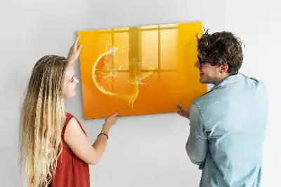 Magnetic marker board orange