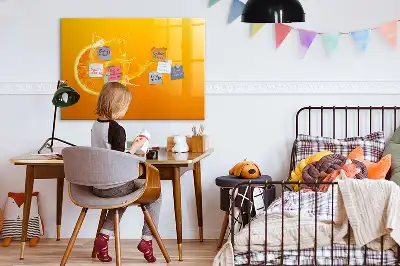 Magnetic marker board orange