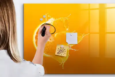 Magnetic marker board orange