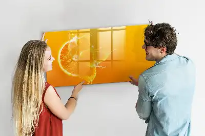 Magnetic marker board orange