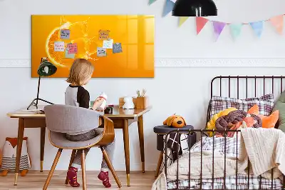 Magnetic marker board orange