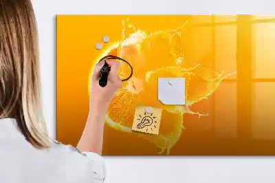Magnetic marker board orange