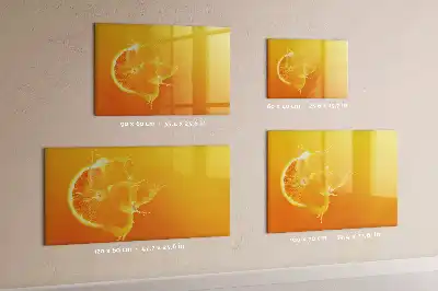 Magnetic marker board orange