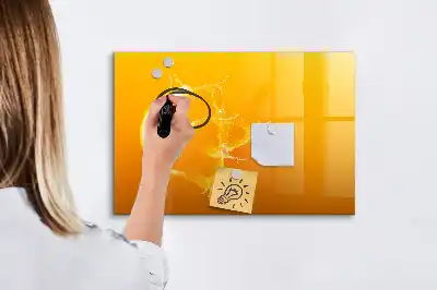 Magnetic marker board orange