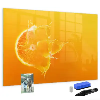 Magnetic marker board orange
