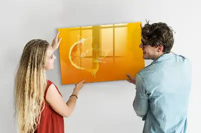 Magnetic marker board orange