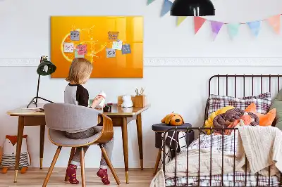 Magnetic marker board orange
