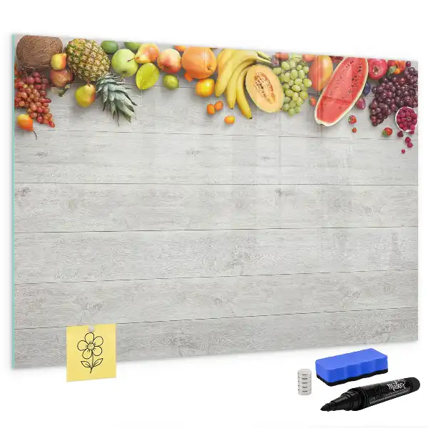 Magnetic marker board fruit on the table design