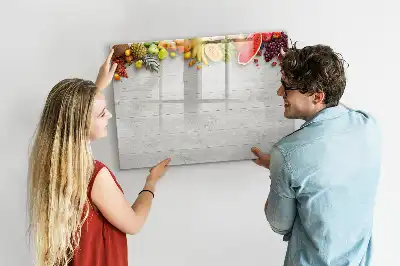 Magnetic marker board fruit on the table design