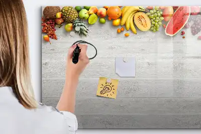 Magnetic marker board fruit on the table design