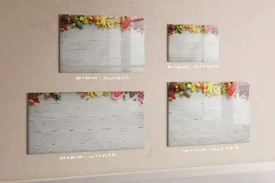 Magnetic marker board fruit on the table design