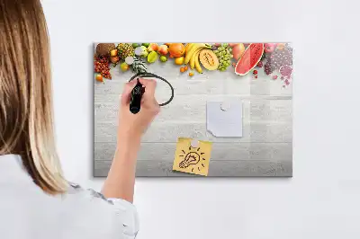 Magnetic marker board fruit on the table design