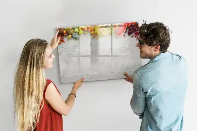 Magnetic marker board fruit on the table design