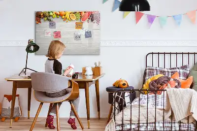 Magnetic marker board fruit on the table design