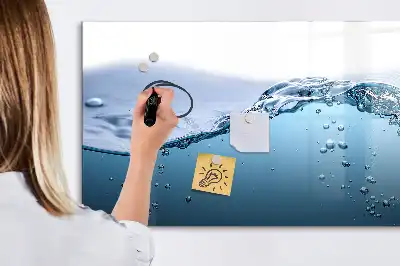 Magnetic marker board water detail