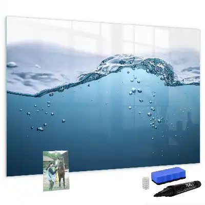 Magnetic marker board water detail