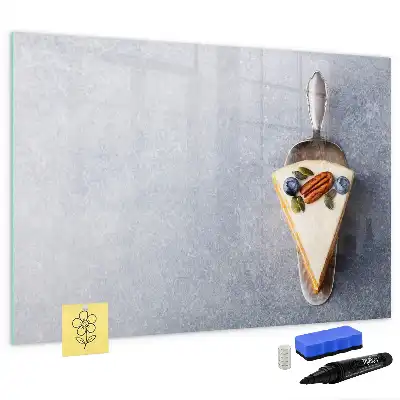 Magnetic marker board piece of cake design